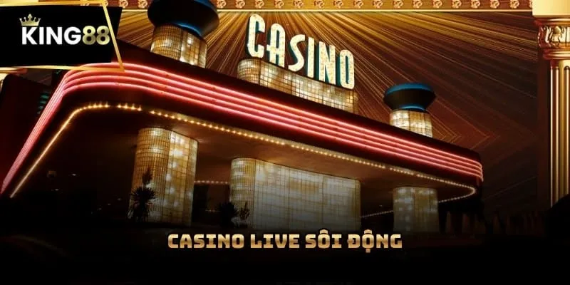 Casino live sôi động